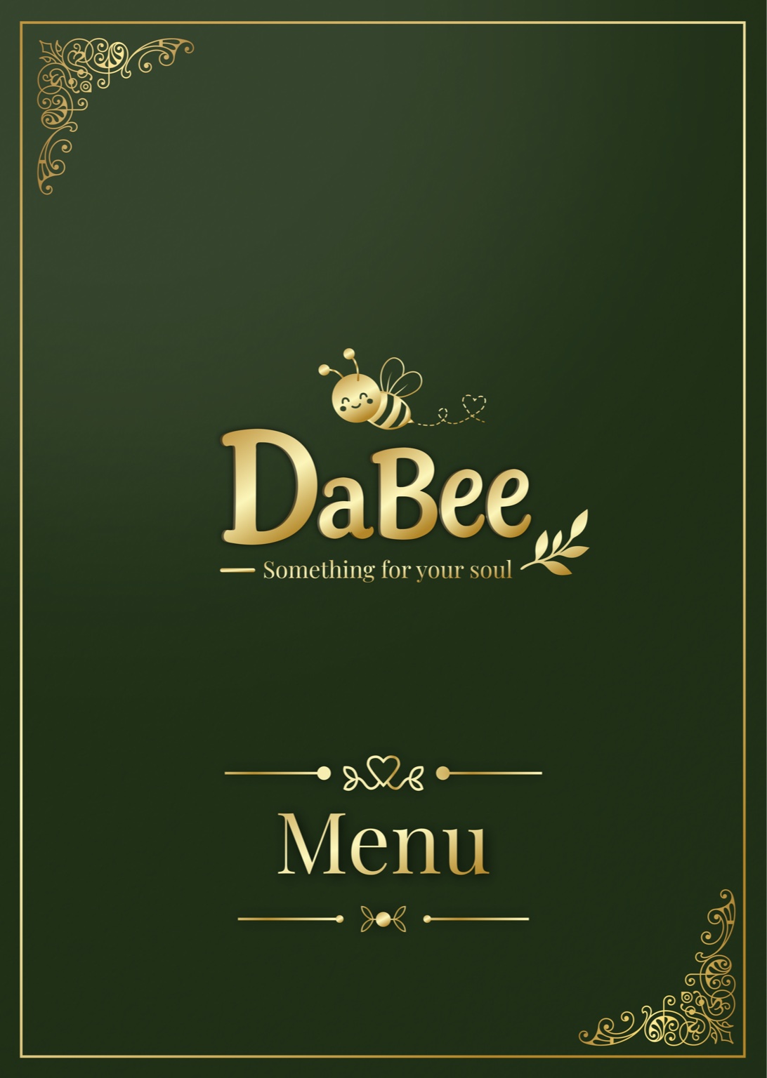 Bìa menu Dabee Spa